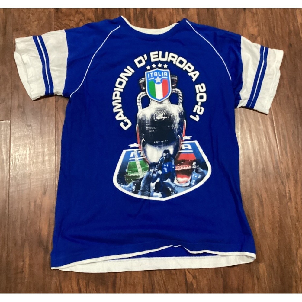 Italy Style Lauri Championi D Europa 20-21  Soccer Jersey — Size Men's XXL